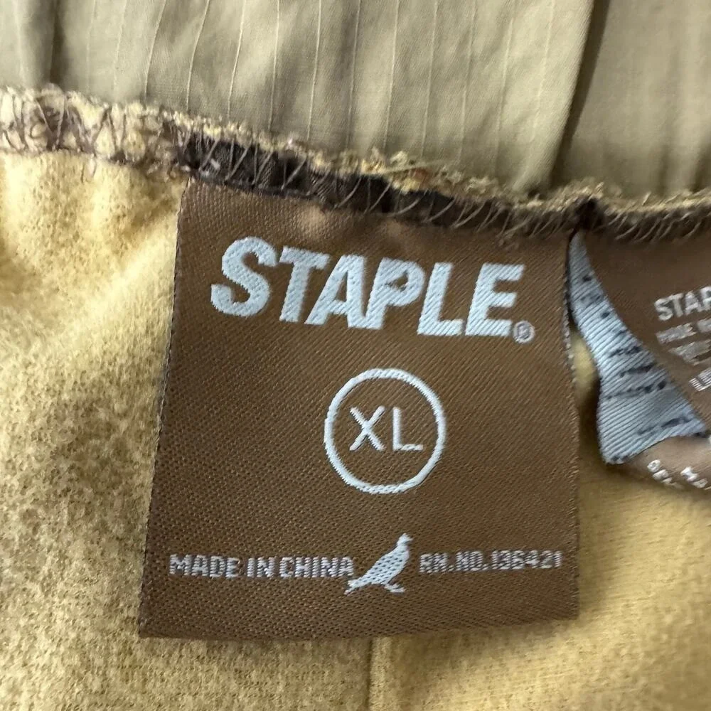 Staple Pigeon Mens Khaki Colorblock Ripstop Cargo Pants XL NWT Streetwear Belted